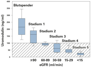 BoxPlot Stadien Niereninsuffizient schraffiert